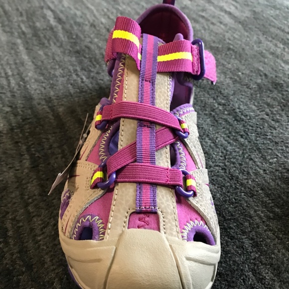 Merrell Girls' Water Sandals - Purple/Pink Multi - Size 4 - Picture 6 of 10